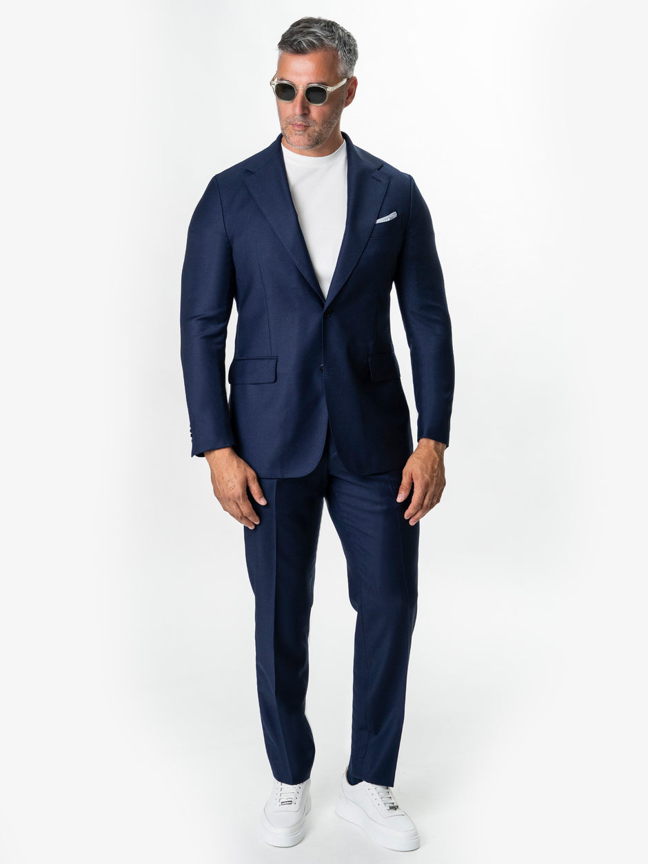 Costum Barbati Bleumarin 100% Lana Lanificio Cerutti BMan0112 (6)