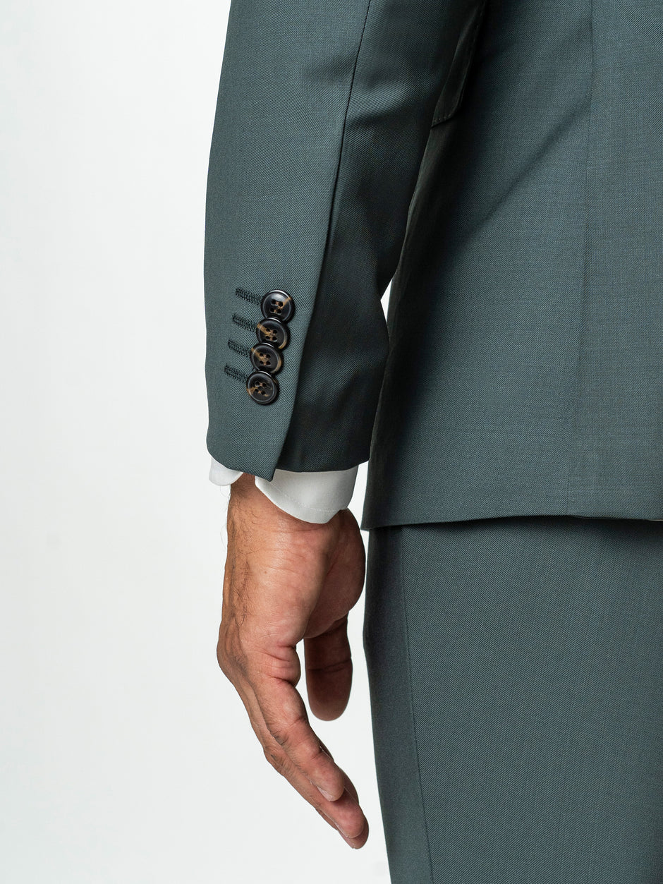 Costum Verde Maslin Barbati Lana Vitale Barberis Super110 BMan0051 (9)