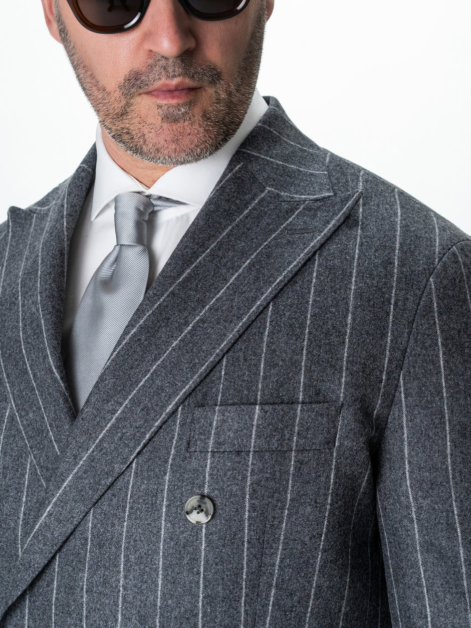 Costum Barbati Gri In Dungi 100% Lana Vitale Barberis BMan0068 (3)