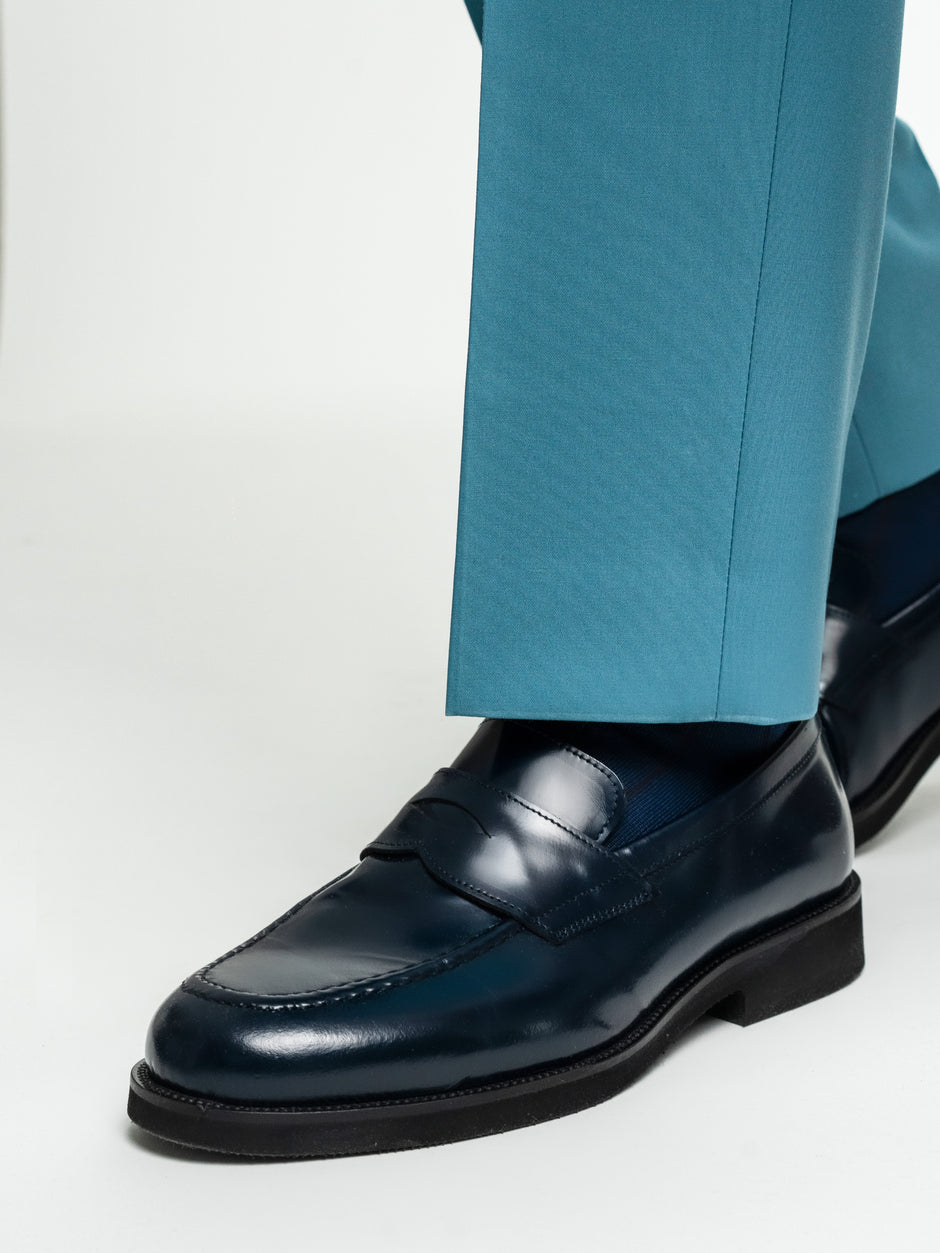 Costum Barbati Albastru Turcoaz De Vara Smart Casual BMan0018 (7)
