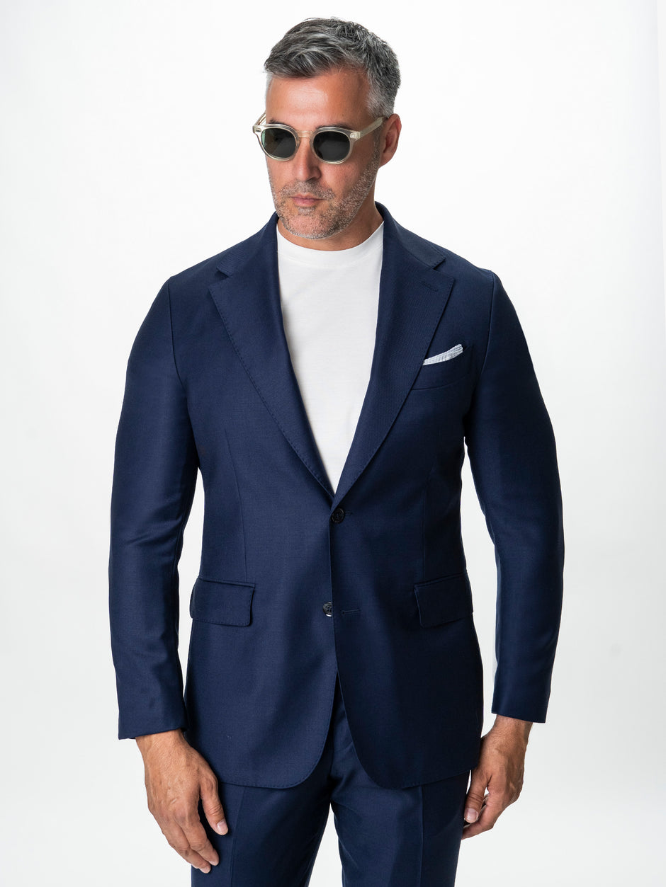 Costum Barbati Bleumarin 100% Lana Lanificio Cerutti BMan0112 (10)