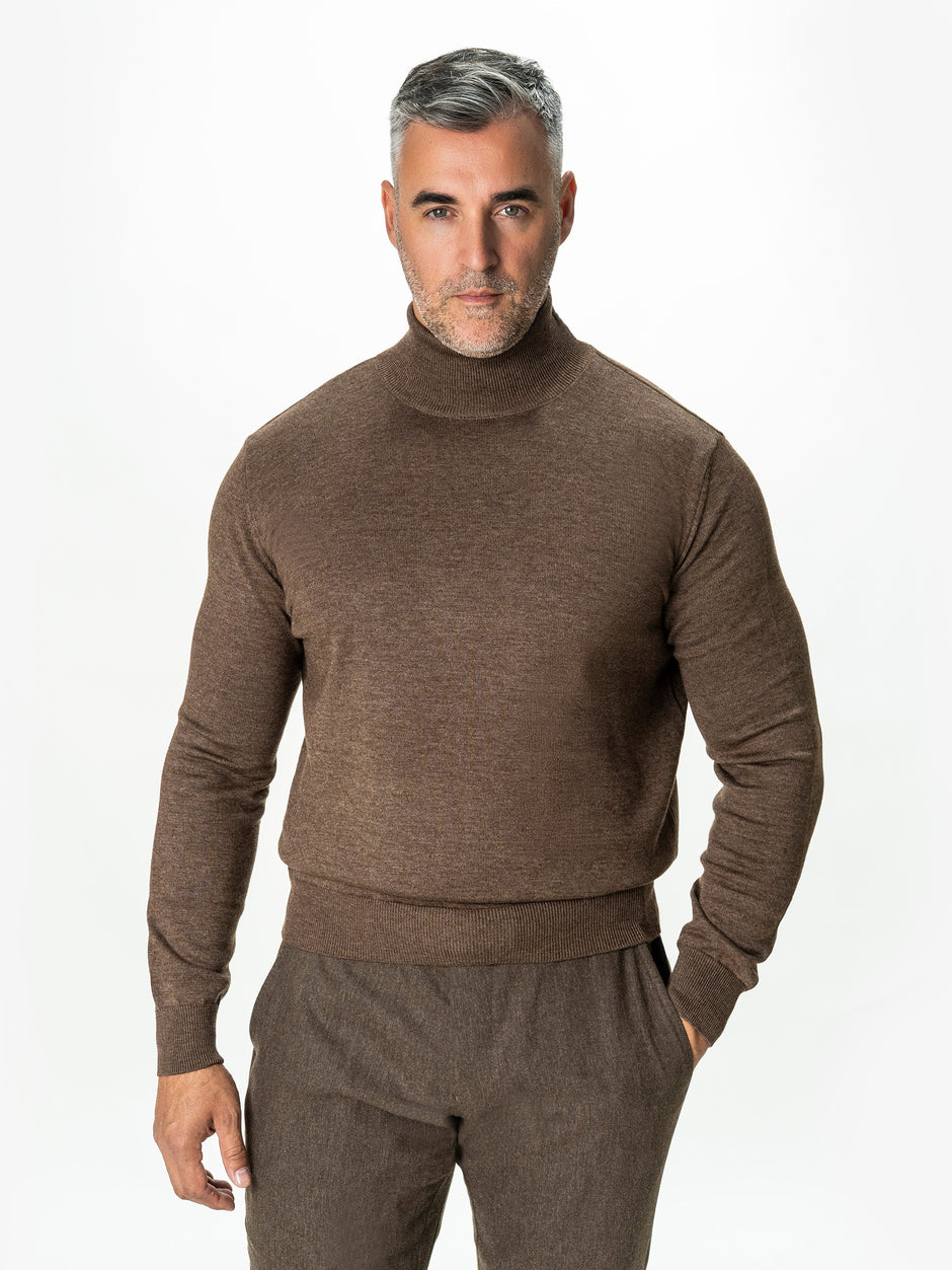 Pulover Helanca Maro Cappuccino Barbati 100% Bumbac BMan0116 (6)
