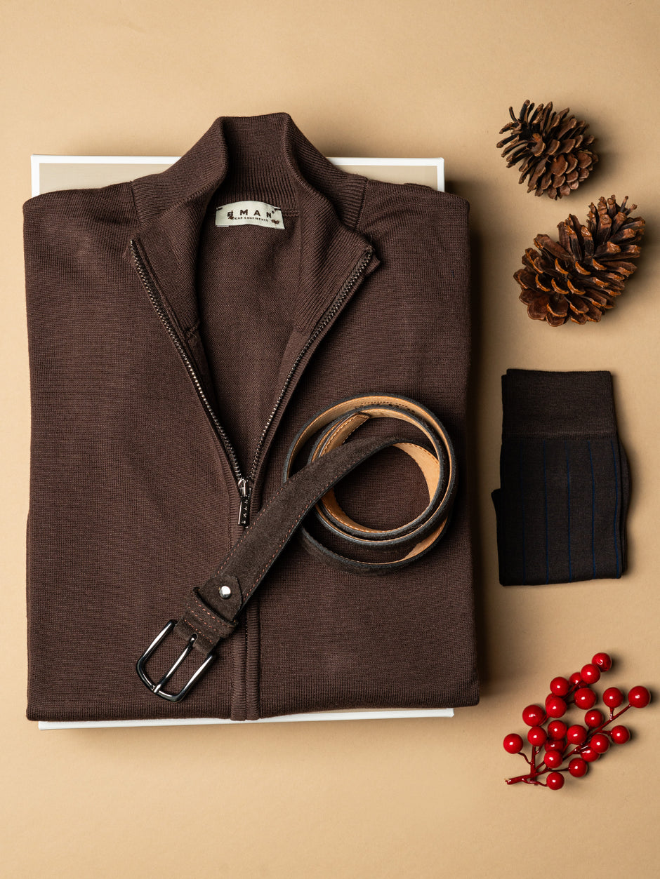 Pachet Cadou Barbati Pulover Cu Sosete Si Curea Bman0295 (1)