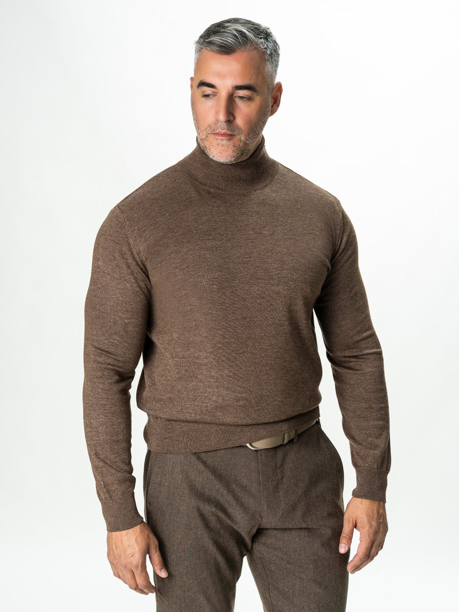 Pulover Helanca Maro Cappuccino Barbati 100% Bumbac BMan0116 (3)