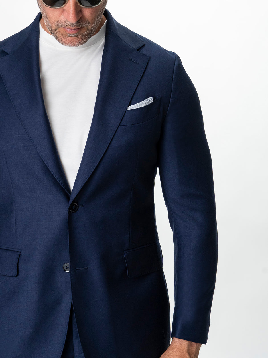 Costum Barbati Bleumarin 100% Lana Lanificio Cerutti BMan0112 (4)
