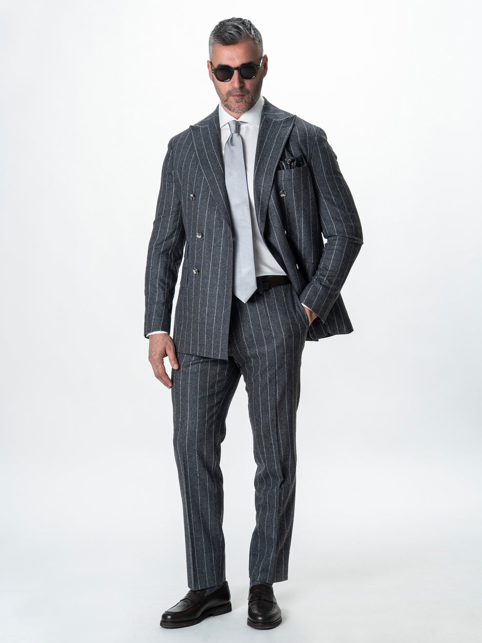Costum Barbati Gri In Dungi 100% Lana Vitale Barberis BMan0068 (5)