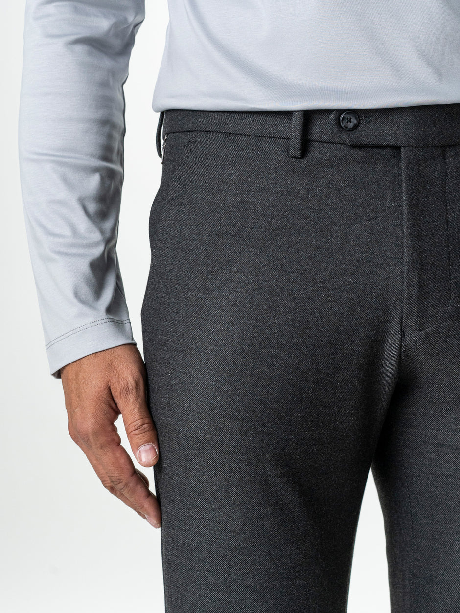 Pantaloni Gri Barbati Office Stretch Relax Fit BMan0001 (3)