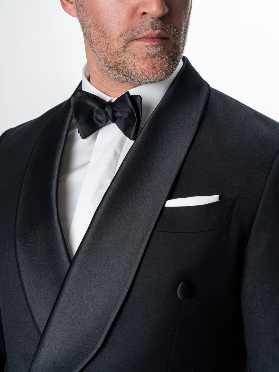 Costum Mire Negru Tip Smoking Ceremonie Lana Sarto BMan0032 (8)
