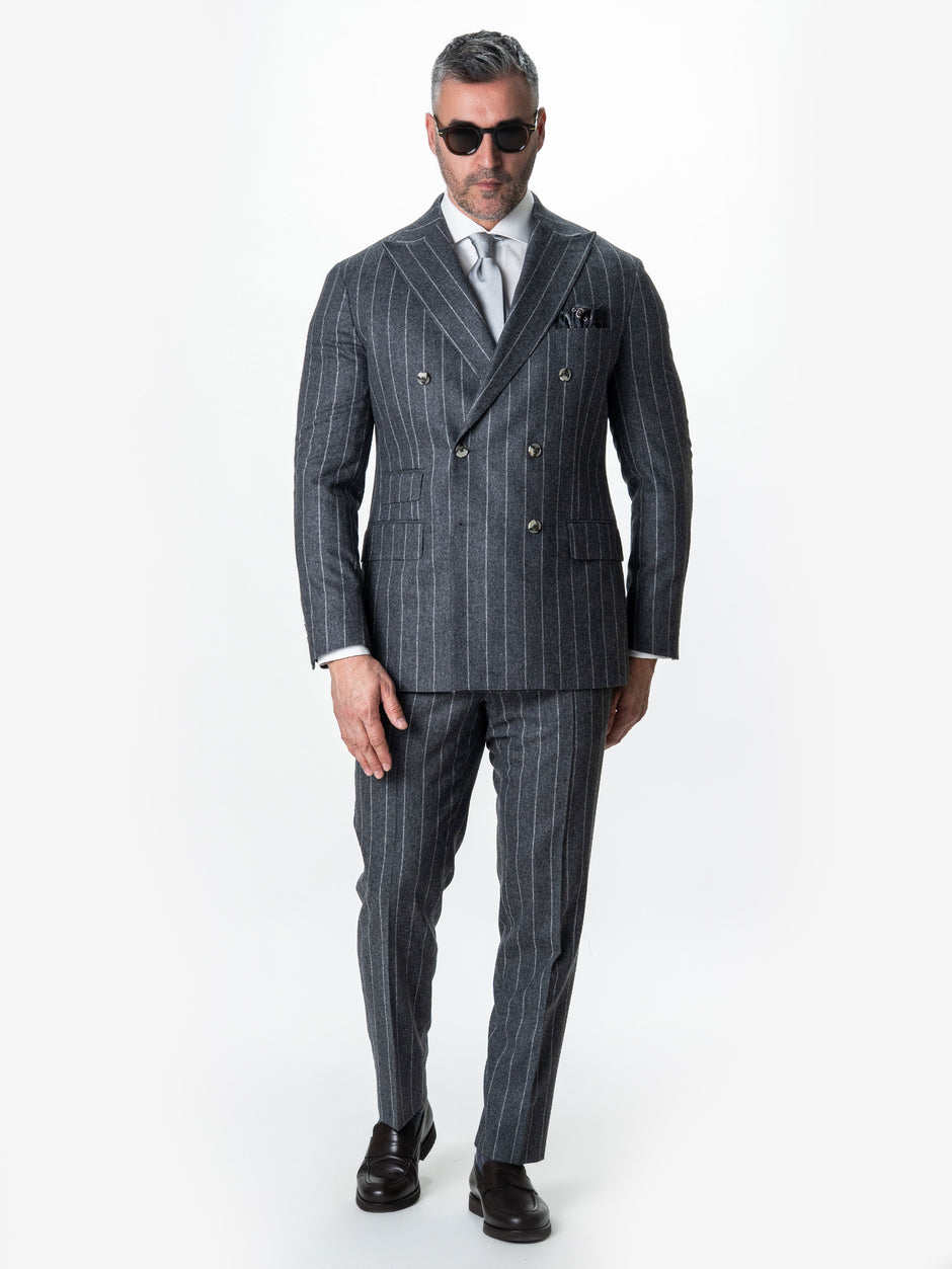 Costum Barbati Gri In Dungi 100% Lana Vitale Barberis BMan0068 (1)