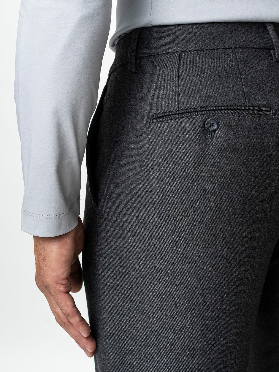Pantaloni Gri Barbati Office Stretch Relax Fit BMan0001 (7)