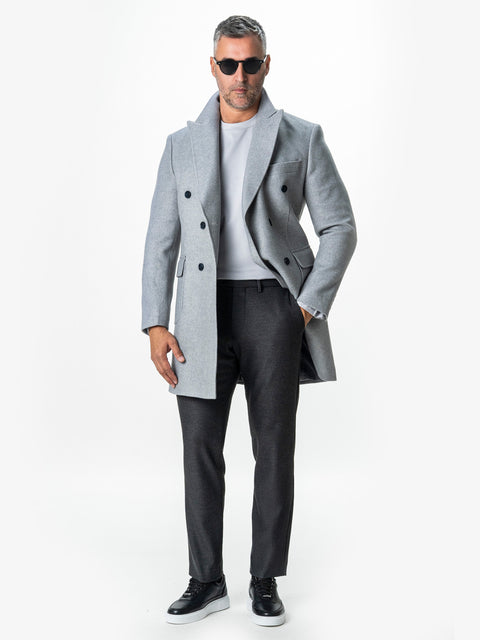 Pantaloni Gri Barbati Office Stretch Relax Fit BMan0001