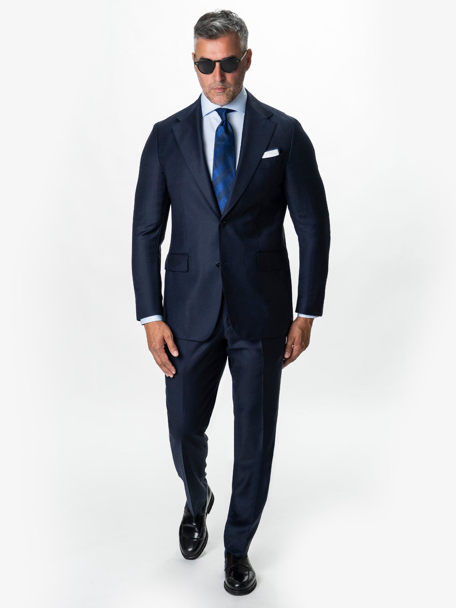 Costum Barbati Bleumarin 100% Lana Vitale Barberis BMan1111 (8)
