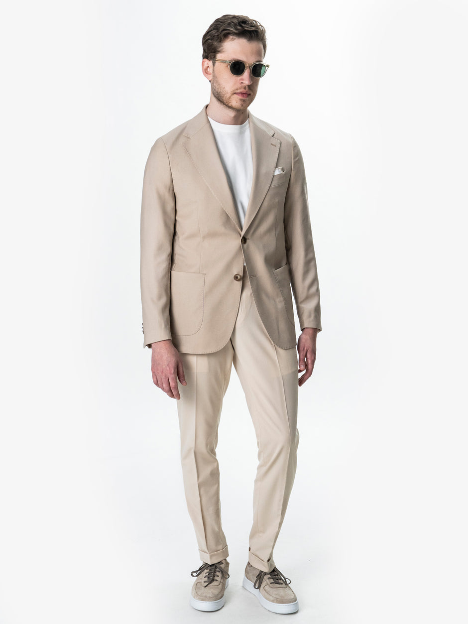 Sacou Barbati Bej 100% Lana Vitale Barberis BMan0056 (7)
