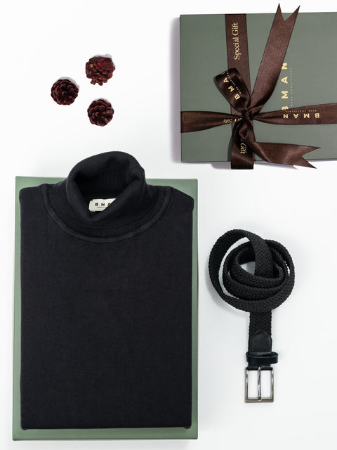 Pachet Cadou Office Toamna & Iarna Pentru Barbati All Black Bman0132 (1)