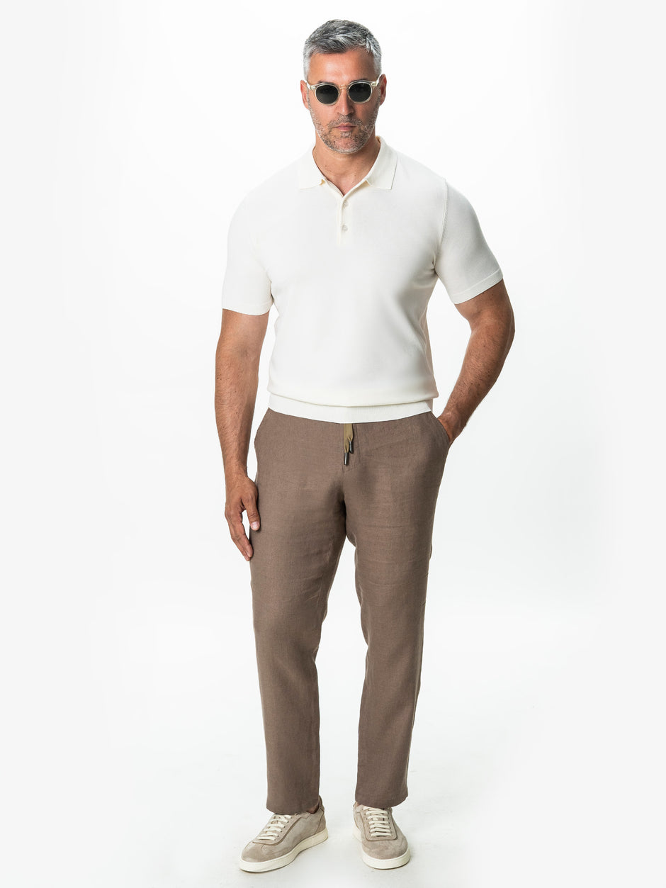 Tricou Barbati Polo Alb Off-White BMan0103 (6)