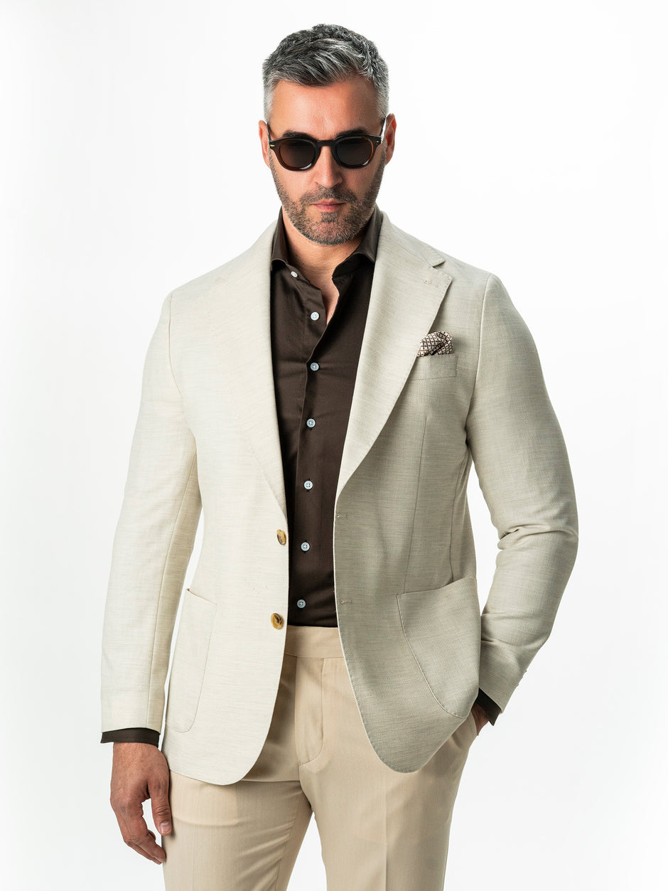 Sacou Barbati Crem Vara Necaptusit Lana Vitale Barberis BMan0050 (1)