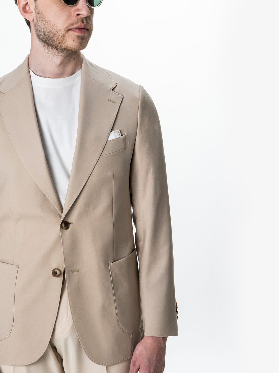 Sacou Barbati Bej 100% Lana Vitale Barberis BMan0056 (8)