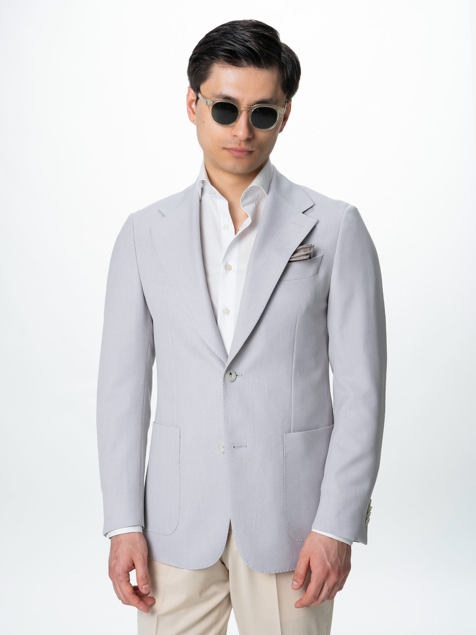 Sacou Barbati Gri Smart Casual Din Lana BMan0074 (6)