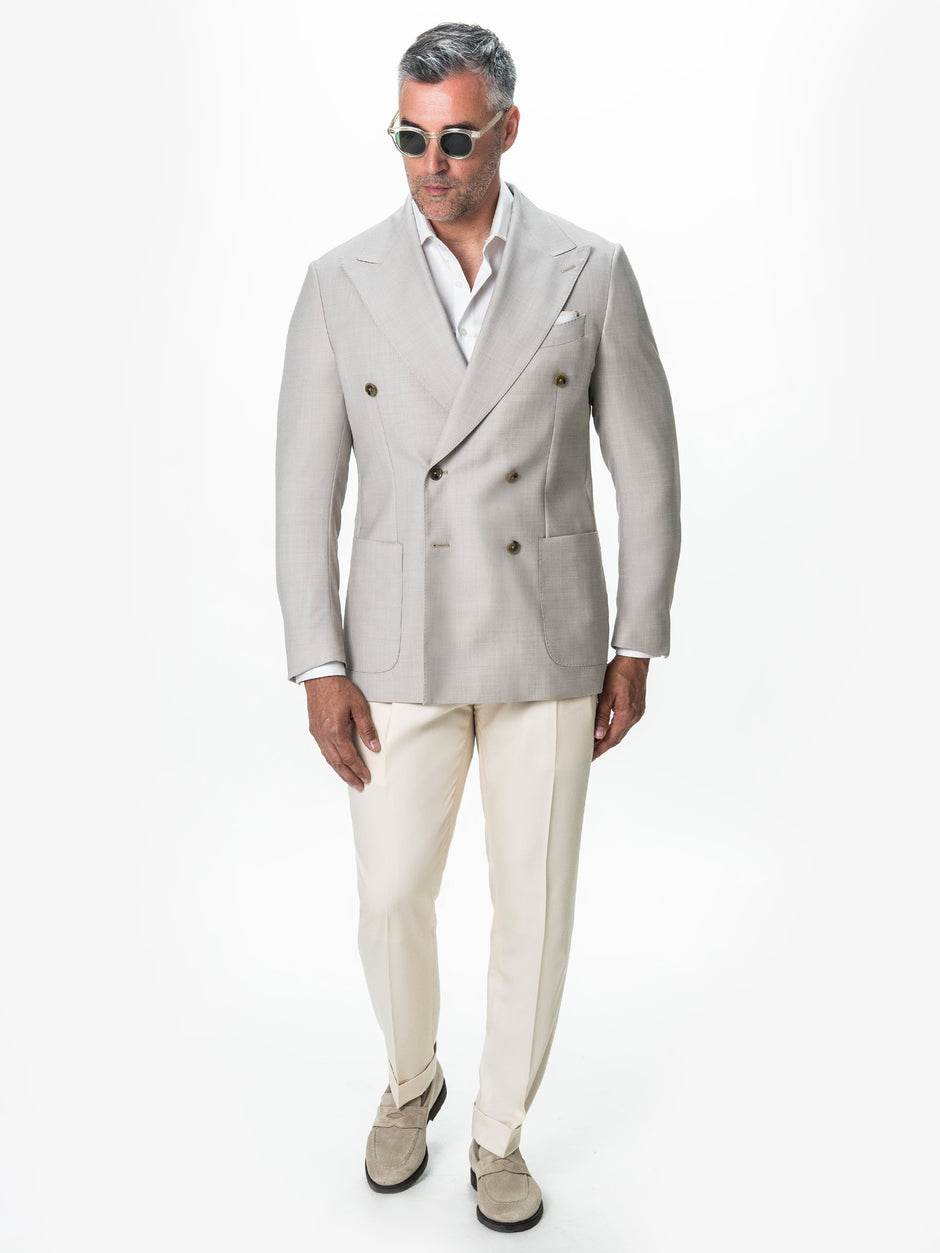 Sacou Crem Doua Randuri Lana Vitale Barberis BMan0080 (2)