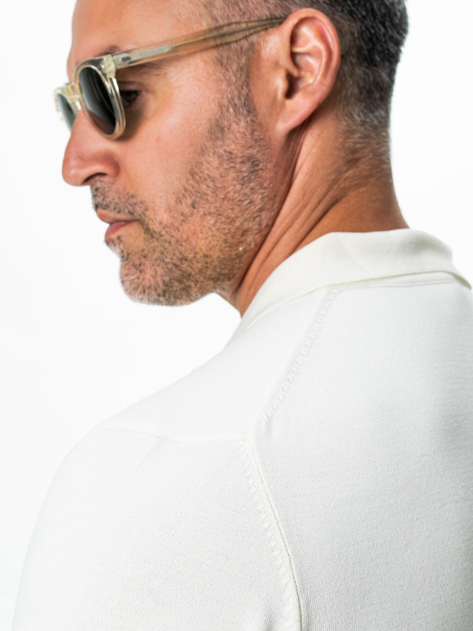 Tricou Barbati Polo Alb Off-White BMan0103 (5)