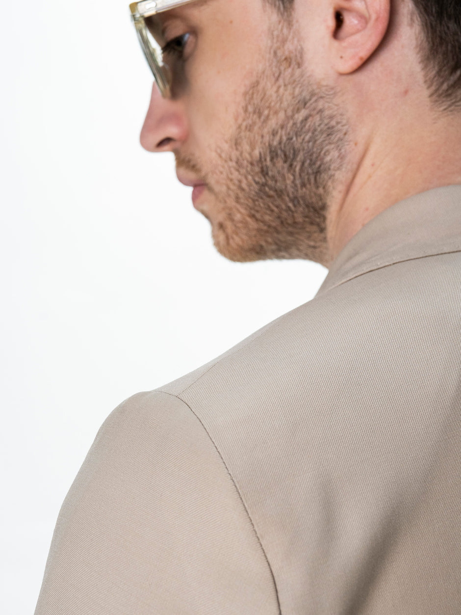 Sacou Barbati Bej 100% Lana Vitale Barberis BMan0056 (9)