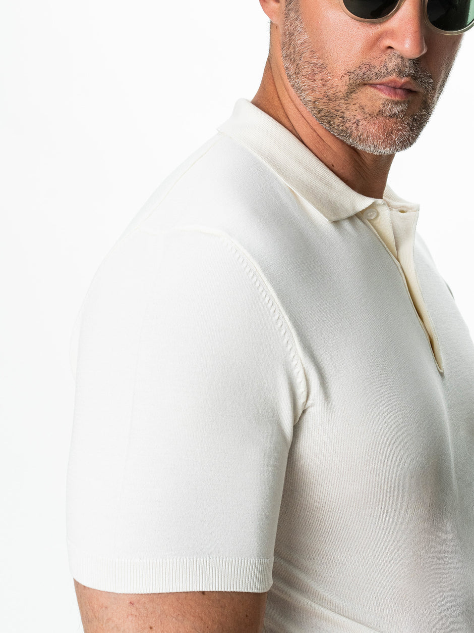 Tricou Barbati Polo Alb Off-White BMan0103 (7)