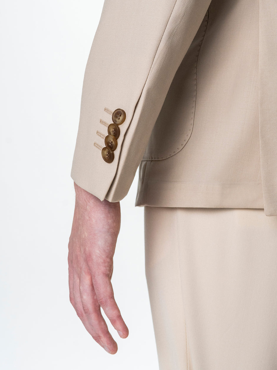Sacou Barbati Bej 100% Lana Vitale Barberis BMan0056 (10)