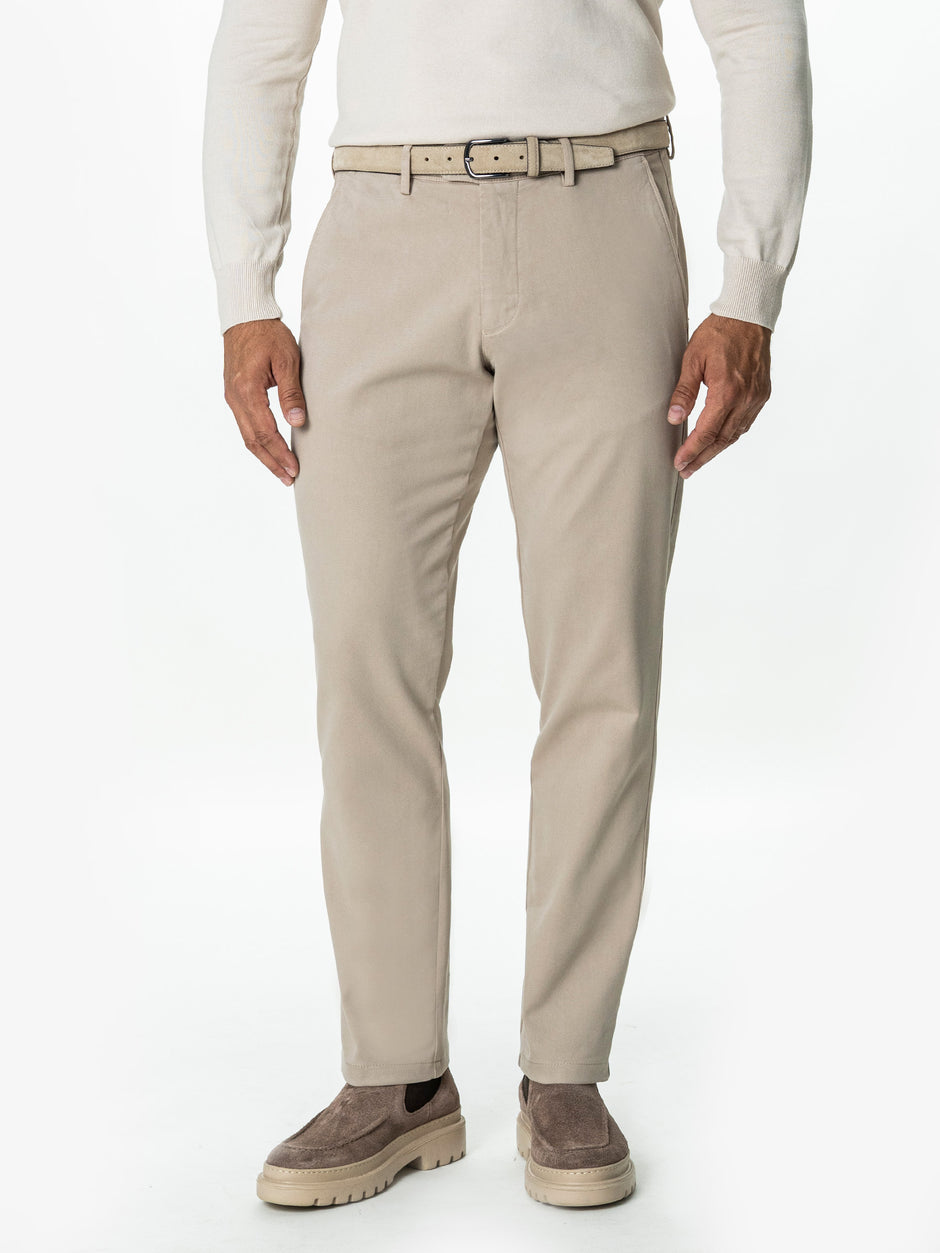 Pantaloni Chino Barbati Bej BMan0130 (1)