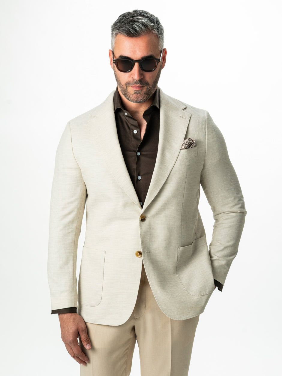 Sacou Barbati Crem Vara Necaptusit Lana Vitale Barberis BMan0050 (4)