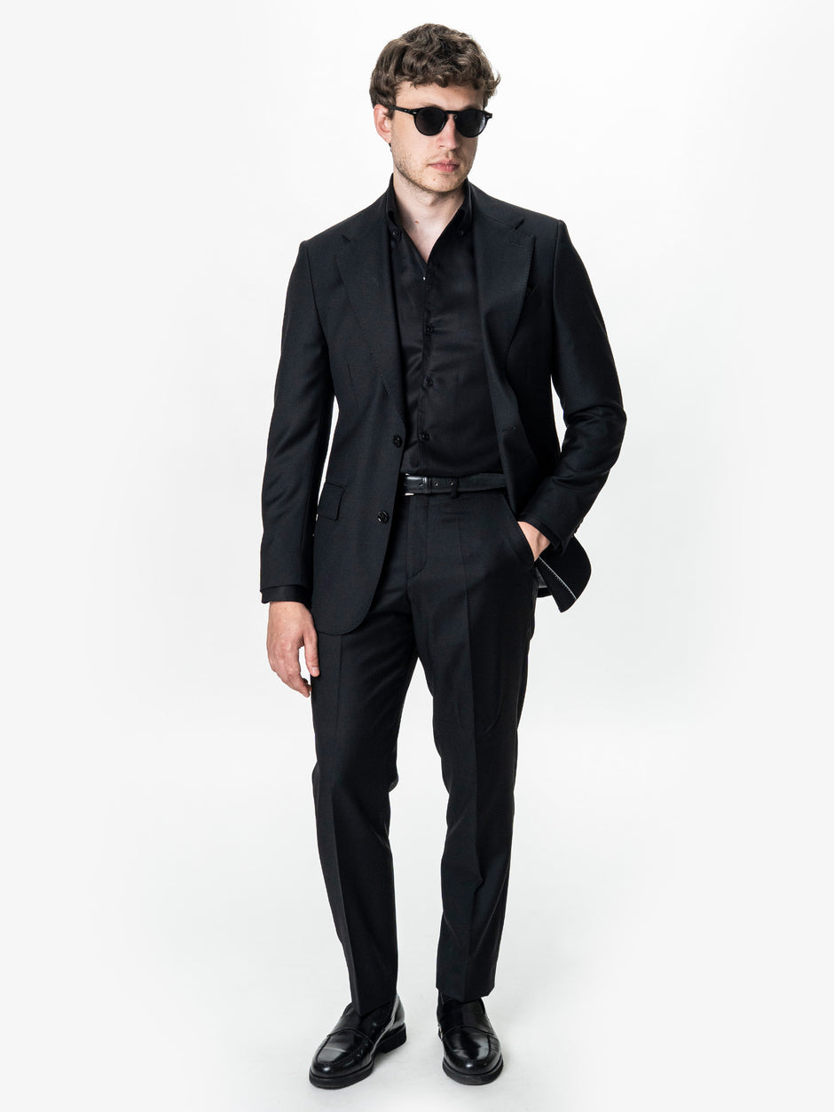 Camasa Barbati Neagra Non-Iron Guler One-Piece BMan0207 (2)
