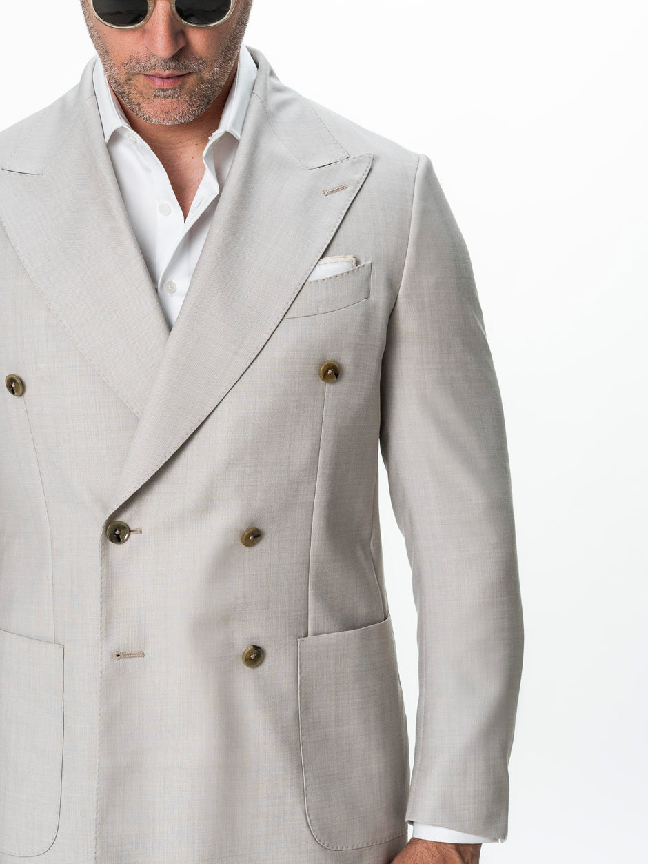 Sacou Crem Doua Randuri Lana Vitale Barberis BMan0080 (4)