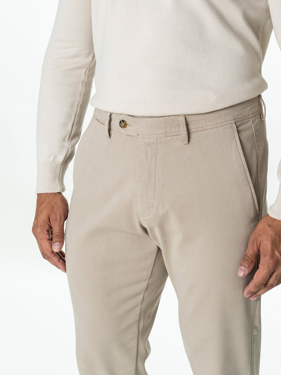Pantaloni Chino Barbati Bej BMan0130 (3)