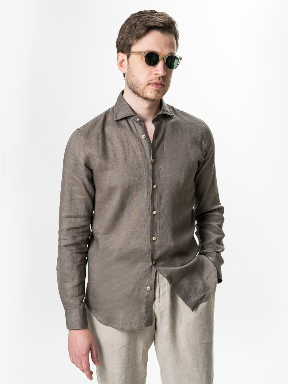Camasa Barbati Grej Din In Natural BMan0064 (4)