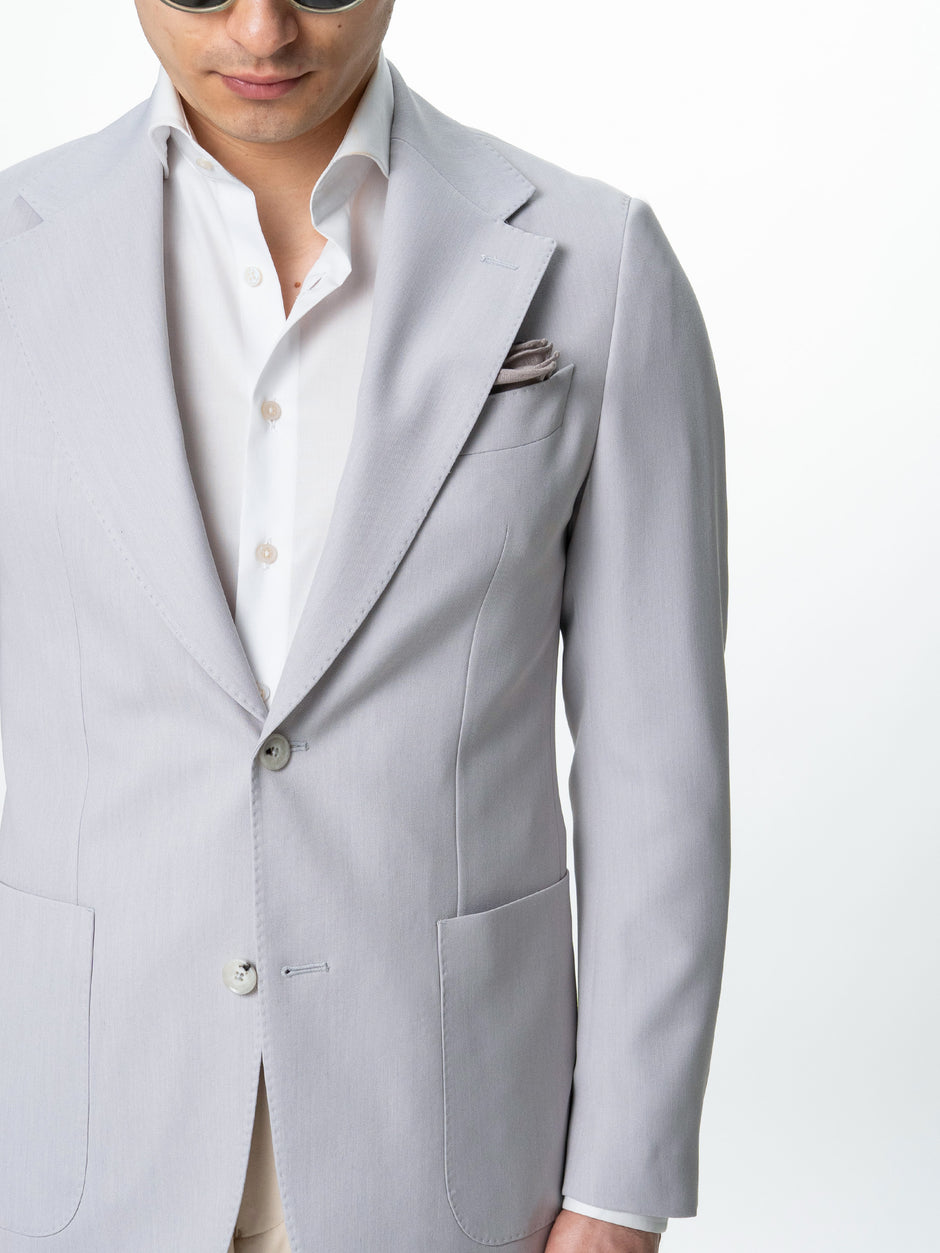 Sacou Barbati Gri Smart Casual Din Lana BMan0074 (7)