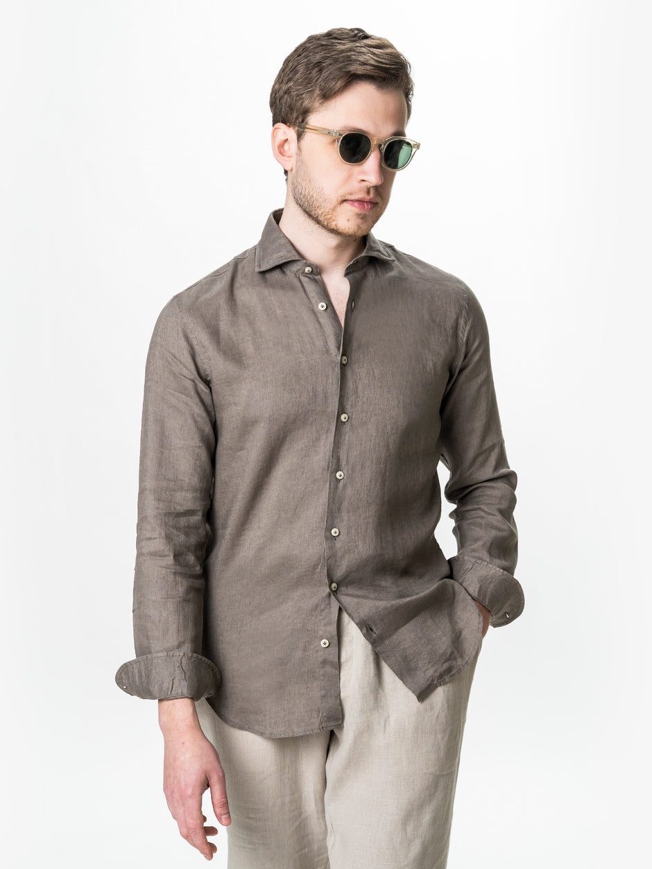 Camasa Barbati Grej Din In Natural BMan0064 (2)