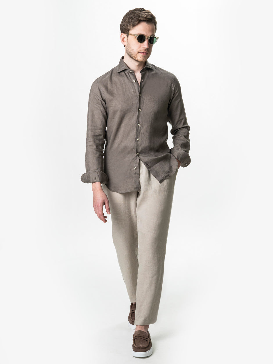 Camasa Barbati Grej Din In Natural BMan0064 (6)