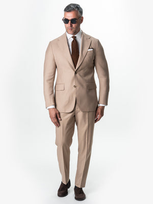 Costum Barbati Elegant Crem Inchis BMan0018