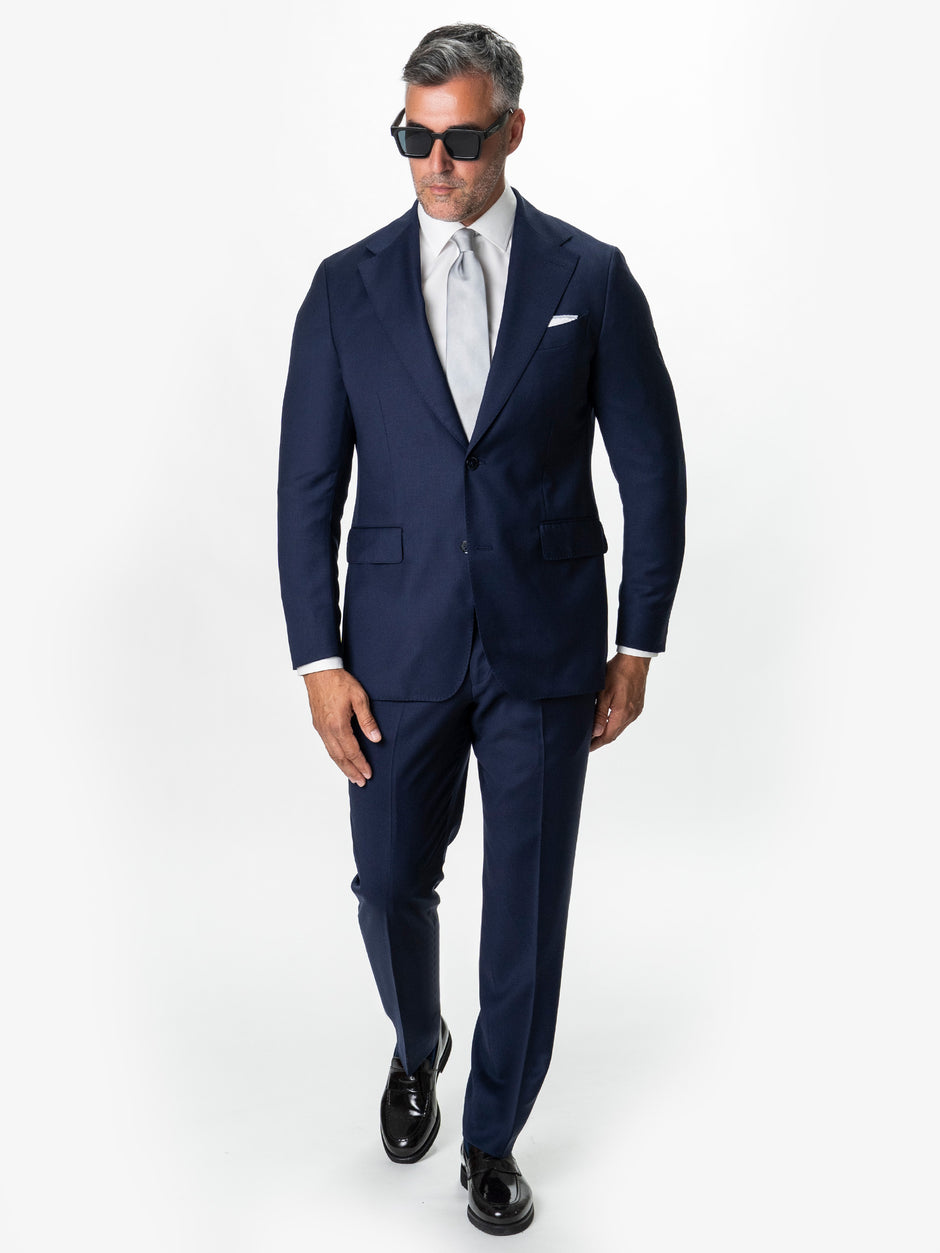 Costum Barbati Bleumarin Lana Loro Piana Super 150's BMan0100 (1)