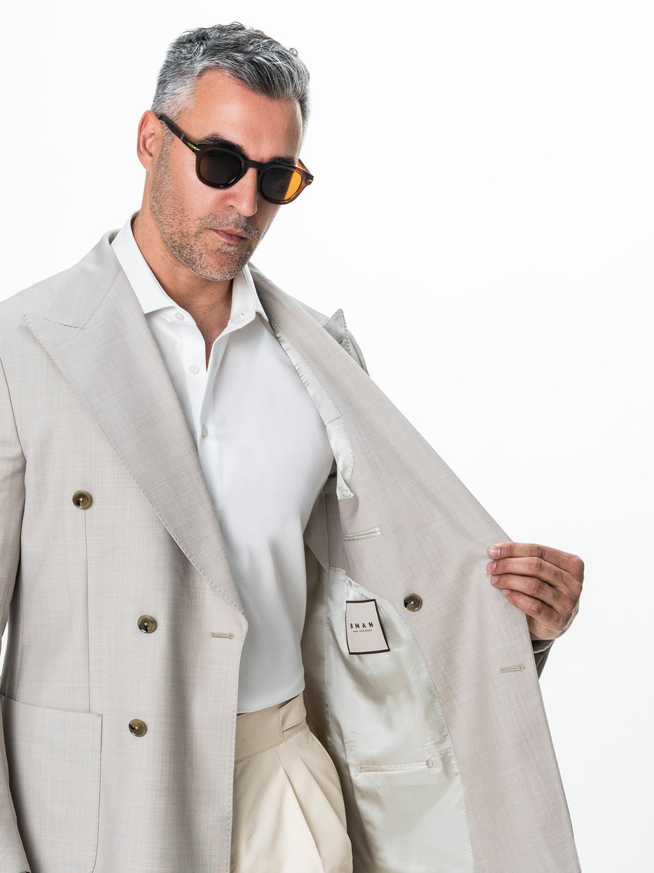 Sacou Crem Doua Randuri Lana Vitale Barberis BMan0080 (8)