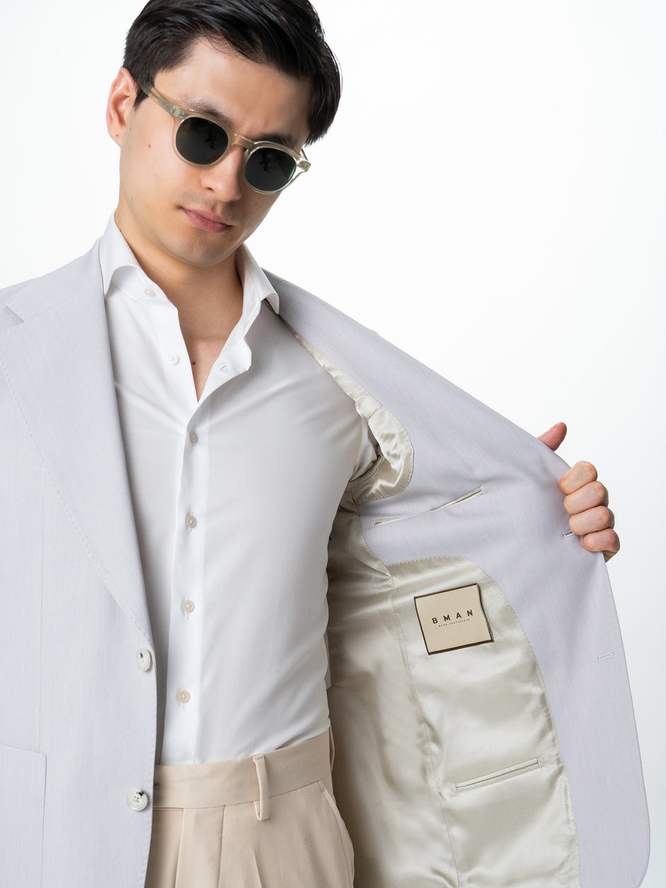 Sacou Barbati Gri Smart Casual Din Lana BMan0074 (8)