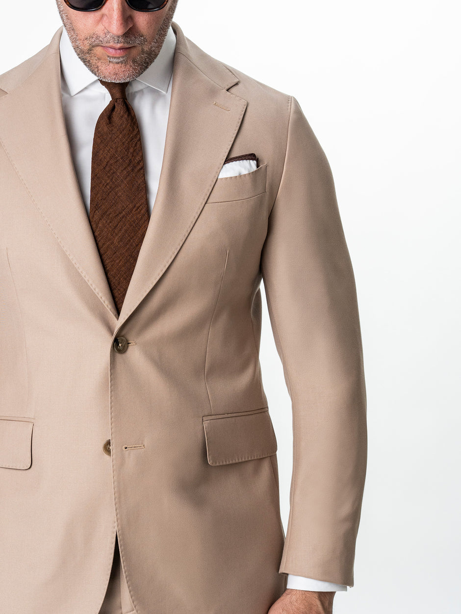 Costum Barbati Elegant Crem Inchis BMan0018 (6)