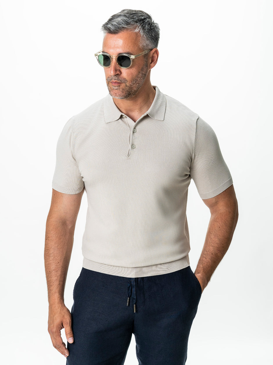 Tricou Barbati Polo Gri Stone BMan0103 (3)