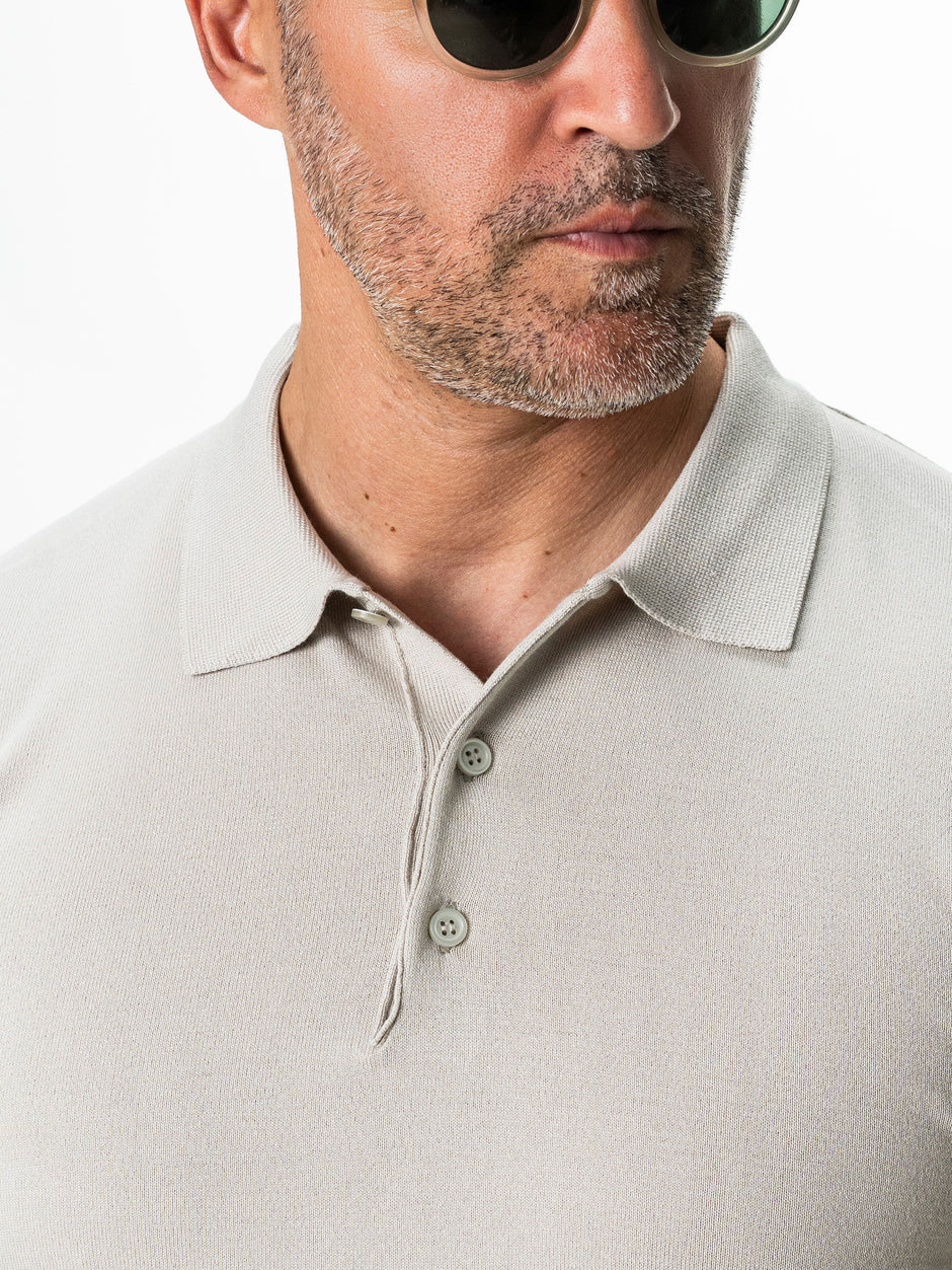 Tricou Barbati Polo Gri Stone BMan0103 (4)