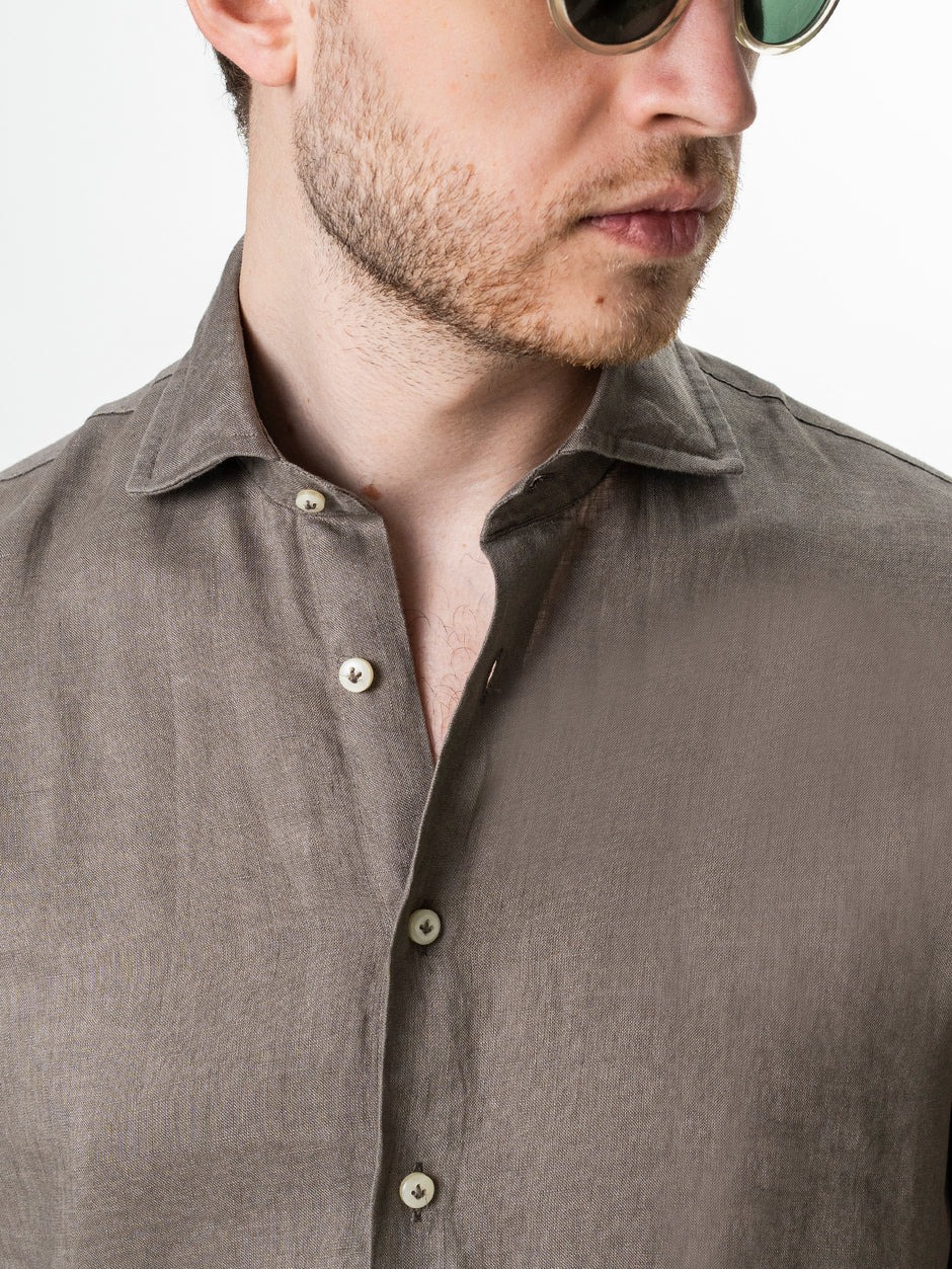 Camasa Barbati Grej Din In Natural BMan0064 (3)