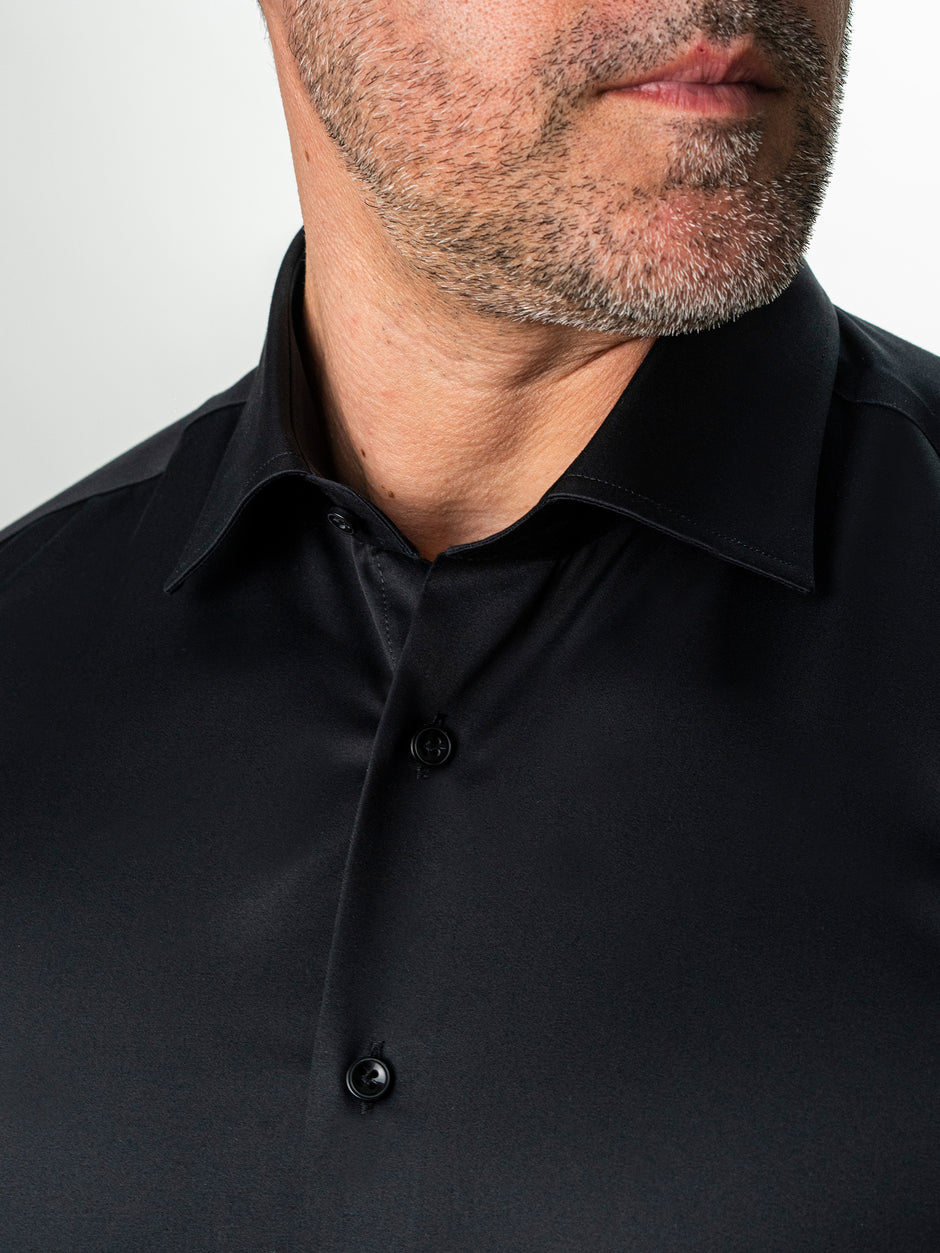 Camasa Neagra Barbati Premium Confort Fit Non Iron BMan0063 (3)