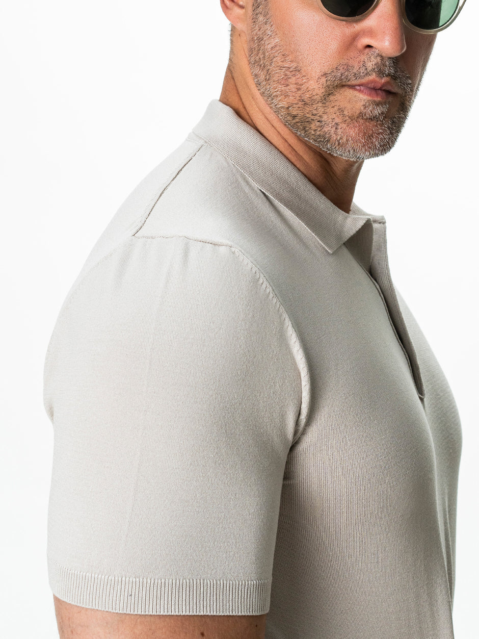 Tricou Barbati Polo Gri Stone BMan0103 (7)