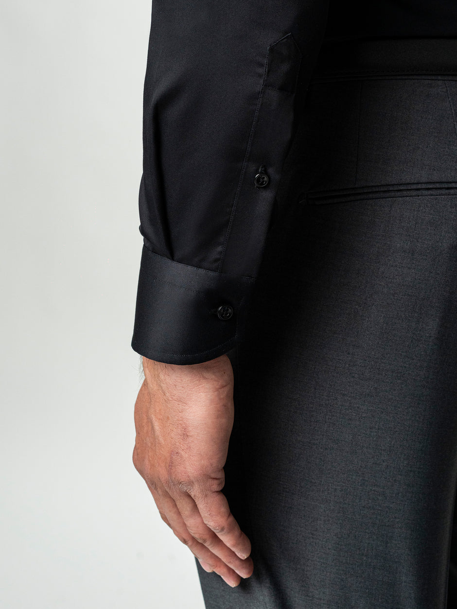 Camasa Neagra Barbati Premium Confort Fit Non Iron BMan0063 (5)