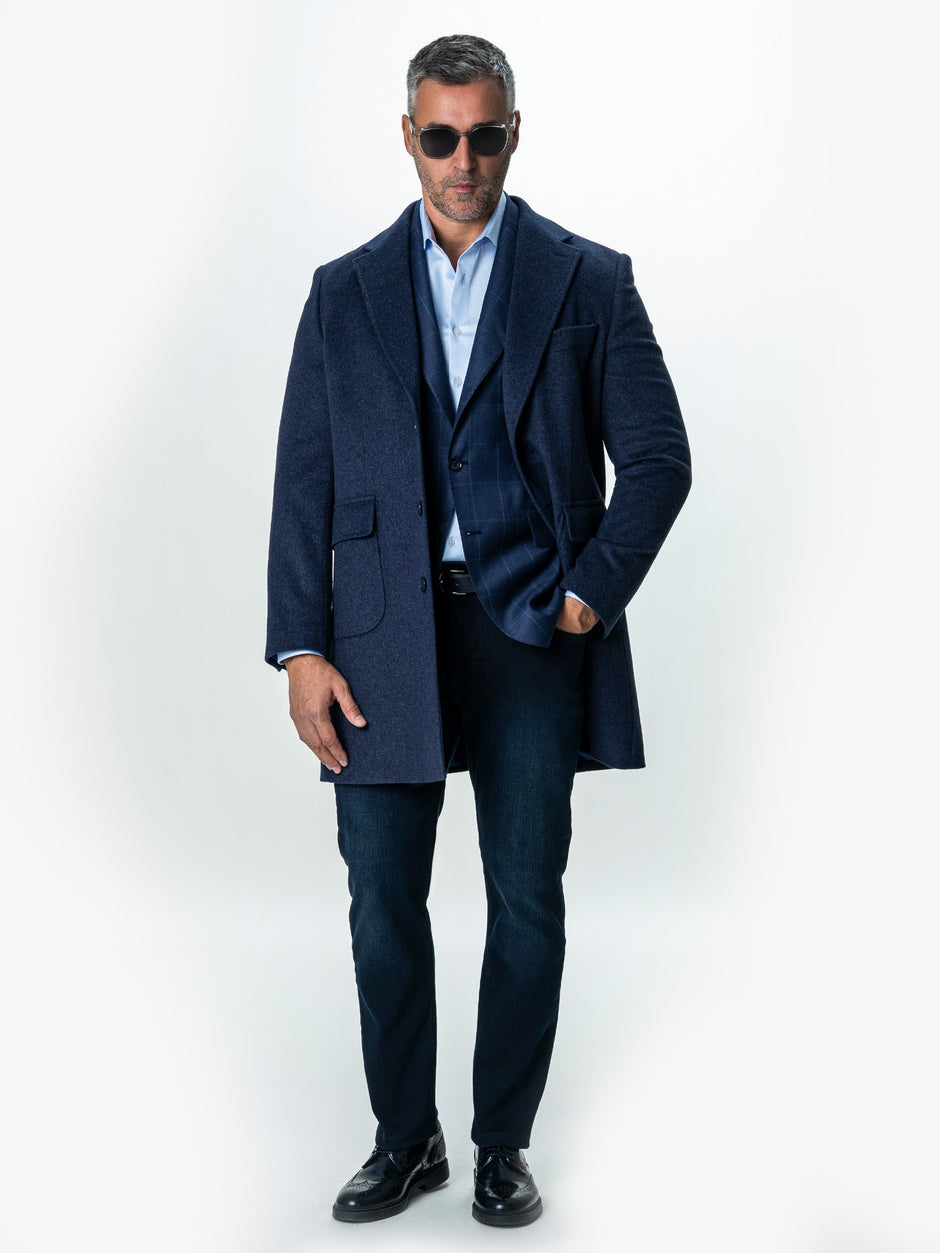 Sacou Office Barbati Bleumarin 100% Lana BMan0045 (10)