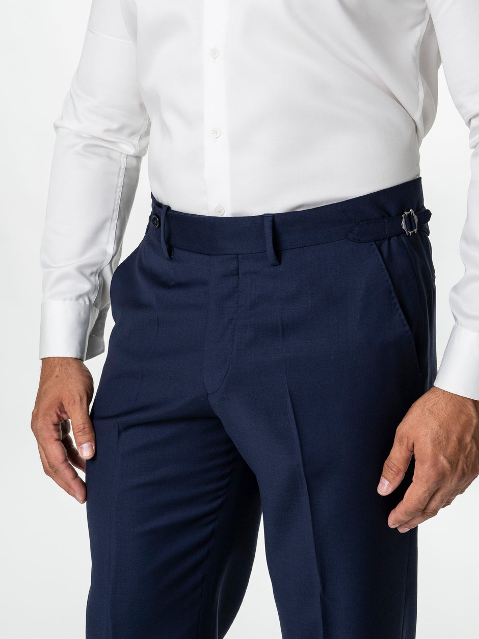 Costum Barbati Bleumarin Lana Loro Piana Super 150's BMan0100 (7)