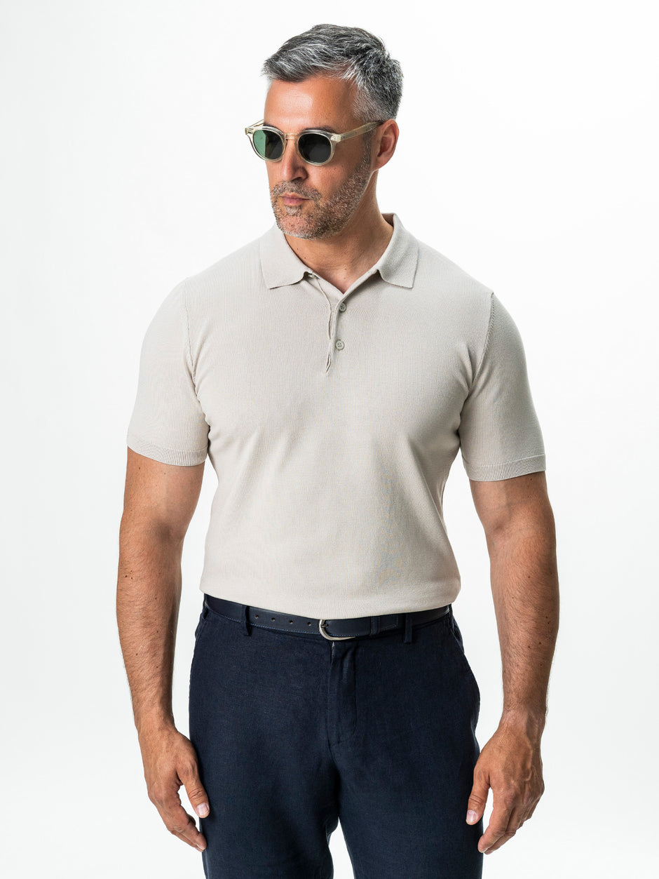 Tricou Barbati Polo Gri Stone BMan0103 (1)